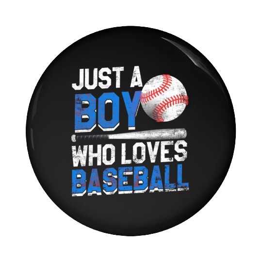 Just A Who Loves Baseball For American Flag Pin Buttons