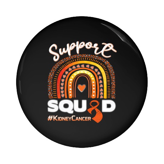Kidney Cancer Support Squad Dark Blue Ribbon Pin Buttons