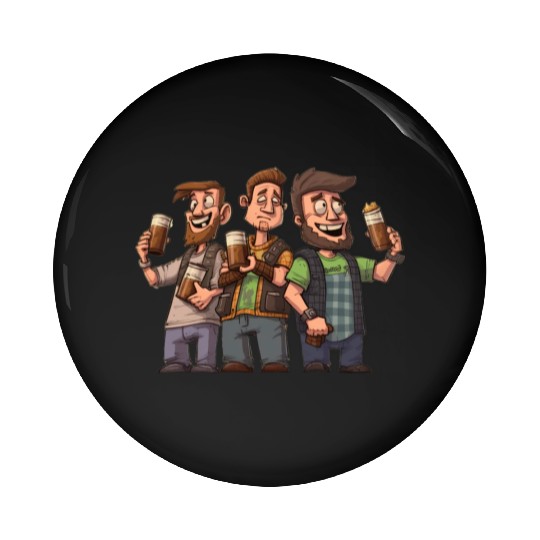 Brew Crew: Unleashing the Beer Gang's Spirit Pin Buttons