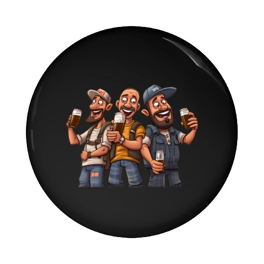 Brew Crew: Unleashing the Beer Gang's Spirit Pin Buttons