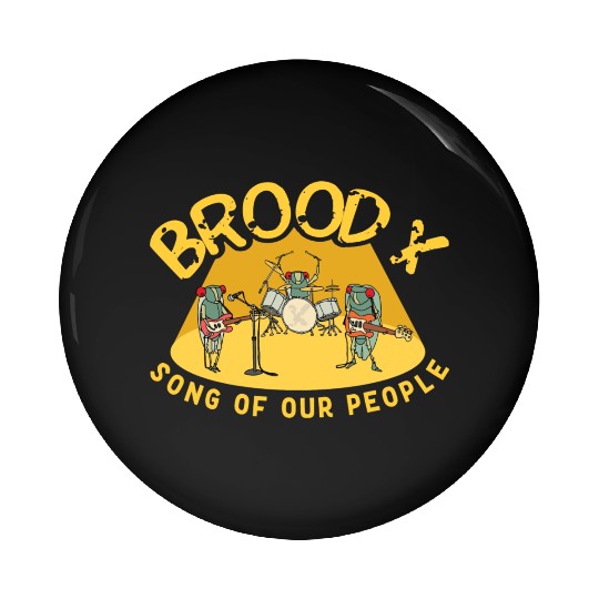 Cicada Brood X Cicada Invasion Cicada Song Tour Pin Buttons