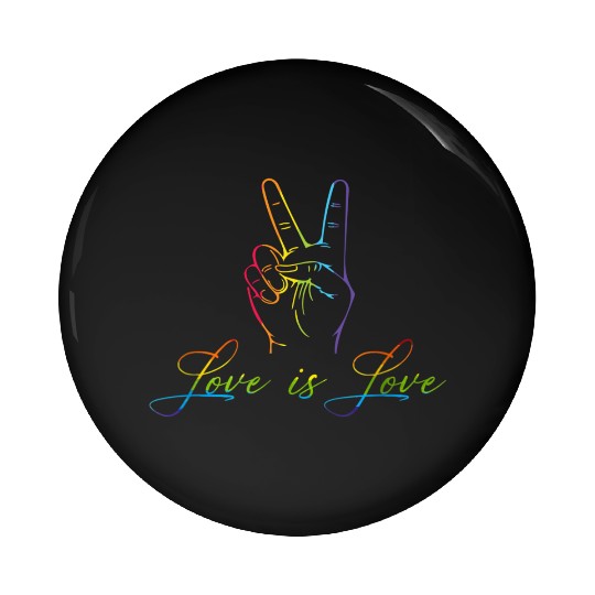 Love Is Love Gay LGBT Pride Love Pin Buttons