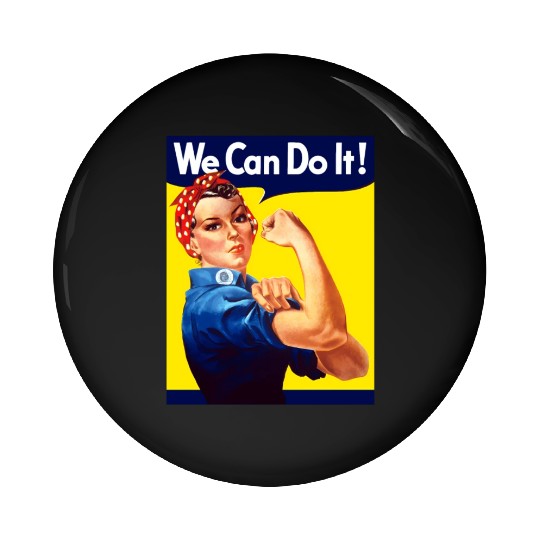Rosie The Riveter We Can Do It Pin Buttons