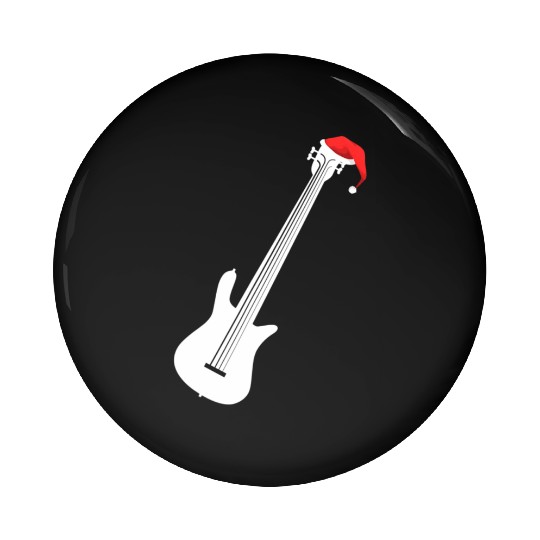 Christmas Bass Guitaranta Bass Guitar Player Pin Buttons