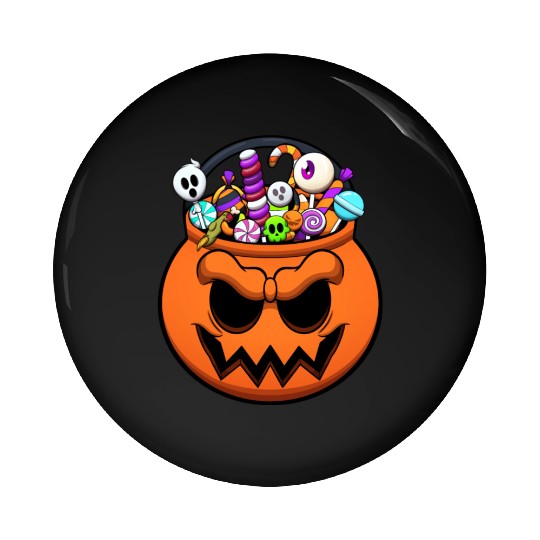 Halloween Trick Or Treat Candy Pin Buttons