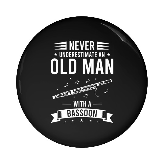 Bassoon Reed for Bassoonist and Bassoon Orchestra Pin Buttons