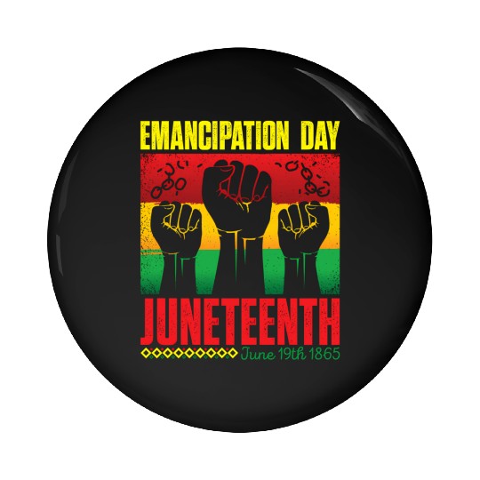 Ecipation Day 1865 African American Juneteenth Fla Pin Buttons