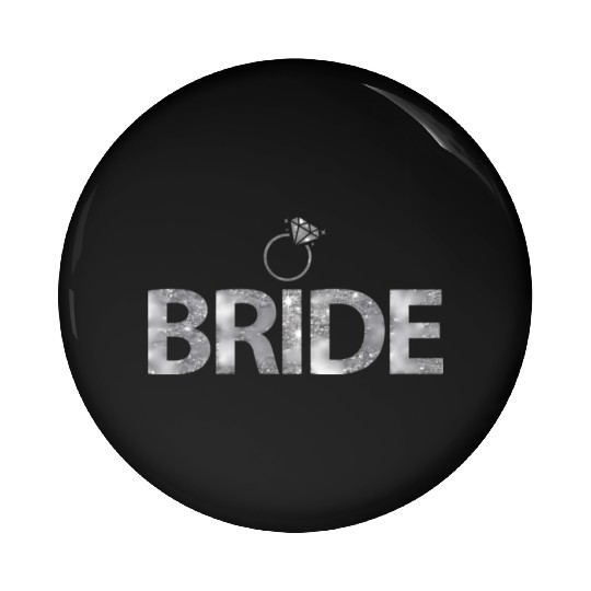 Bride For Grainy Grey Pin Buttons