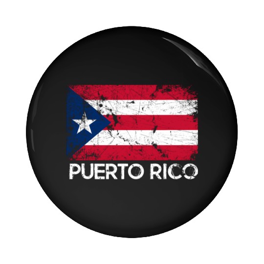 Puerto Rican Flag Made In Puerto Rico Pin Buttons