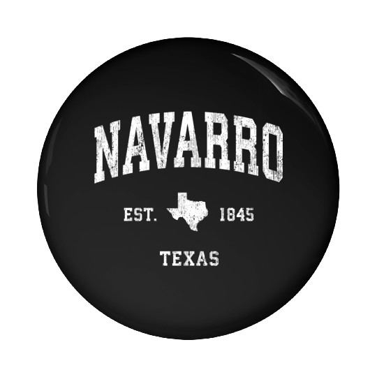 Navarro Texas Tx Vintage Athletic Pin Buttons