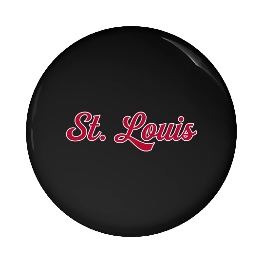 St Louis 1970S Wordmark Script Pin Buttons