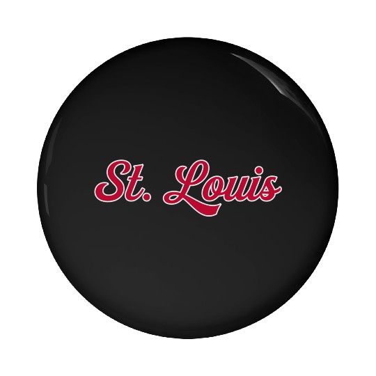 St Louis 1970S Wordmark Script Pin Buttons
