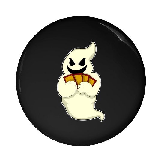 Ghost Poker Poker Cards Card Game Pin Buttons