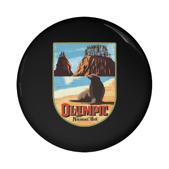 olympic national park Pin Buttons
