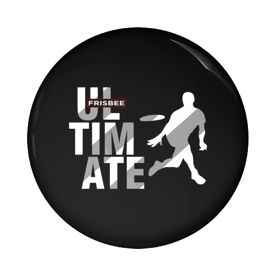 Ultimate Frisbee Player Disc Golf Iii Pin Buttons
