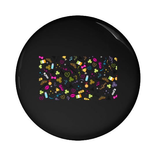 Irish Dance Print Pin Buttons