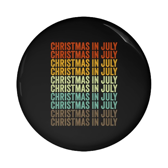 Christmas In July Pin Buttons