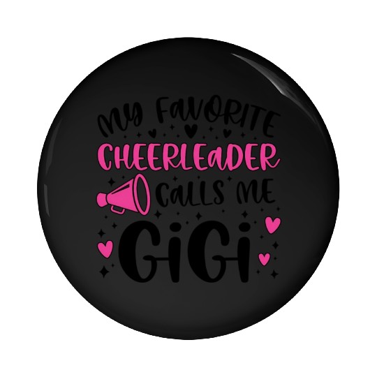 Proud Cheer Gigi Grandma Of A Cheerleader Gigi Pin Buttons