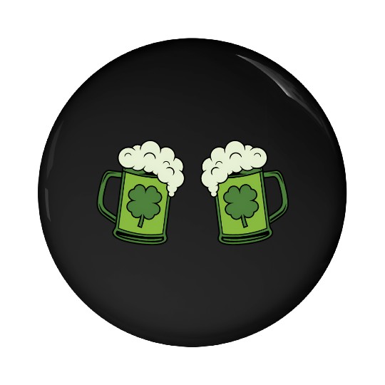 Drinking Green Beer Boobs Shamrock Irish Patric Pin Buttons