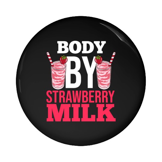 Strawberry Milk Shake Korean Vegan Japanese Pin Buttons