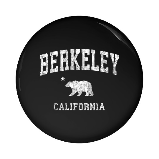 Berkeley California Ca Distressed Sports Pin Buttons