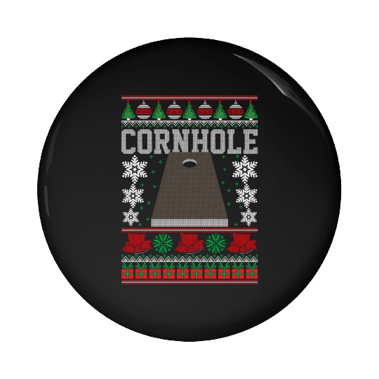 Cornhole Ugly Happy Pin Buttons