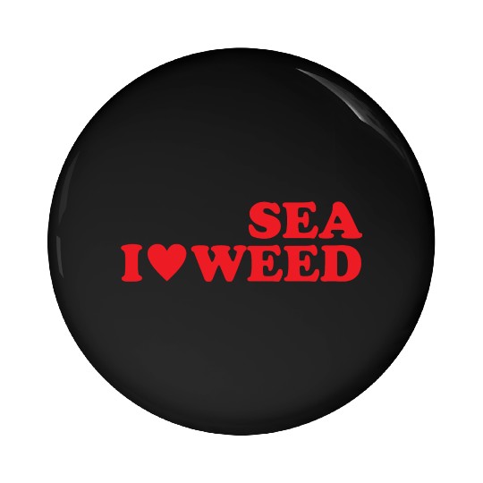 I Love Seaweed Pin Buttons