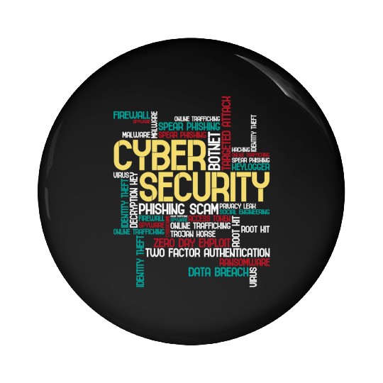 Cyber Security Hacker It Analyst Computer Programm Pin Buttons
