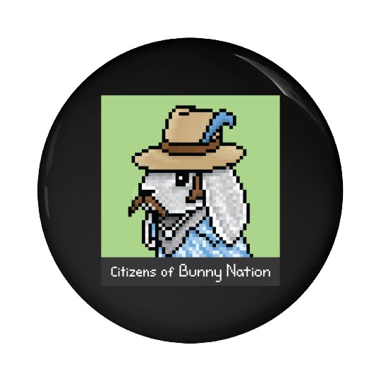 Citizens of Bunny Nation NFT #37 Artwork Pin Buttons