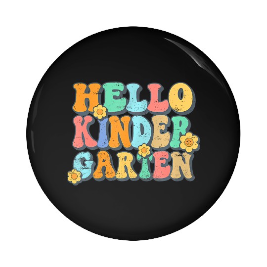 Hello Kindergarten Teacher Team Back To School Pin Buttons