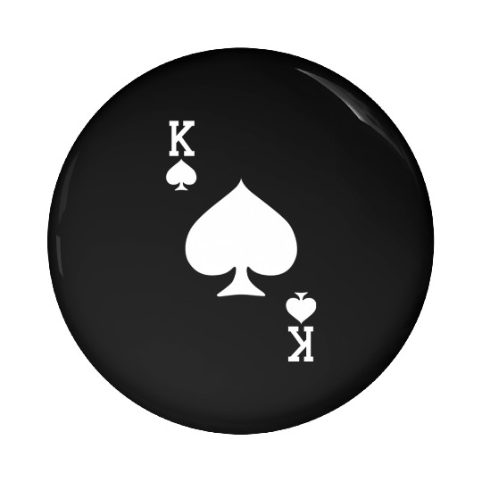 King Of Spades Card Halloween Dark Pin Buttons