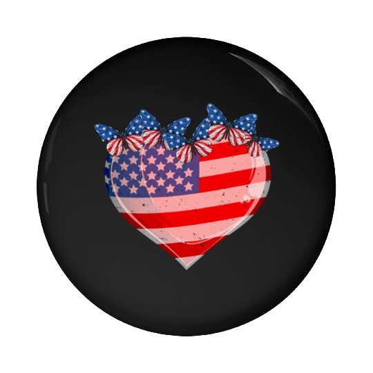 Patriotism Merica Pride US Patriots USA Fan Pin Buttons