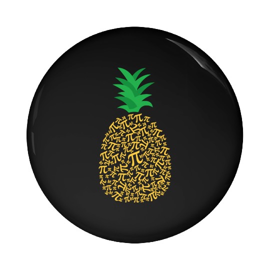 Cute Pi Day Pineapple Funny Math Teacher Pin Buttons