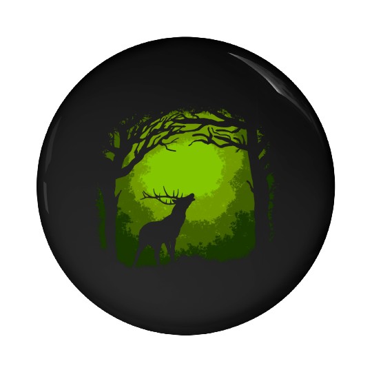 Forest Deer Pin Buttons