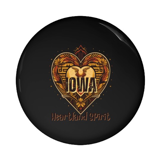 IOWA Heartland Spirit Pin Buttons