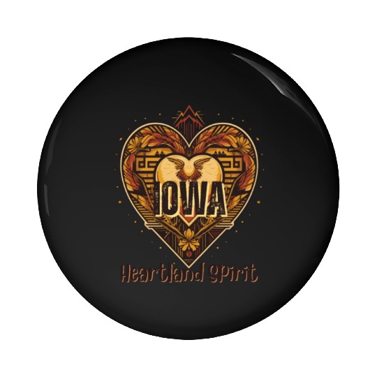 IOWA Heartland Spirit Pin Buttons