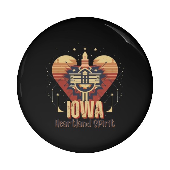 IOWA Heartland Spirit Pin Buttons