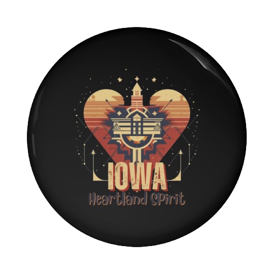 IOWA Heartland Spirit Pin Buttons