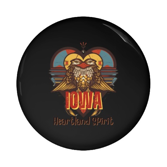 IOWA Heartland Spirit Pin Buttons