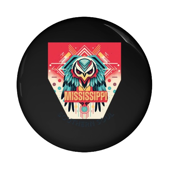 Mississippi vibes Pin Buttons