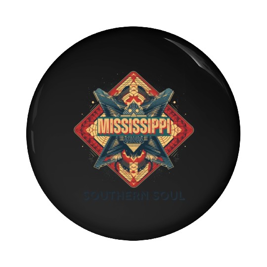 Mississippi vibes Pin Buttons