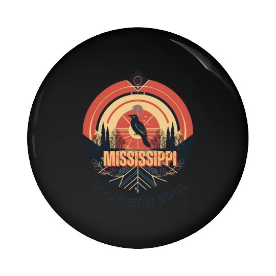 Mississippi vibes Pin Buttons