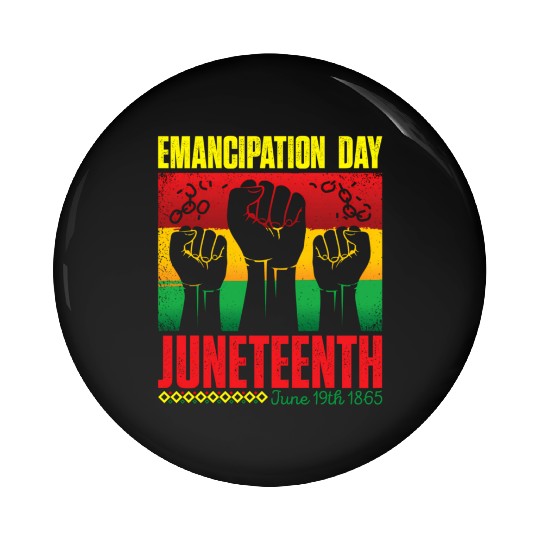 Ecipation Day 1865 African American Juneteenth Fla Pin Buttons