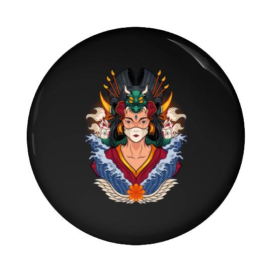 Kimono Geisha Pin Buttons