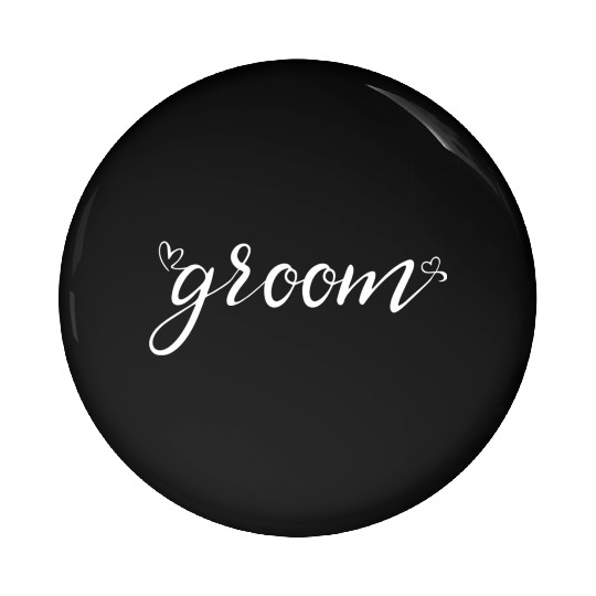 Groom And Bride Wedding Just Married Pin Buttons