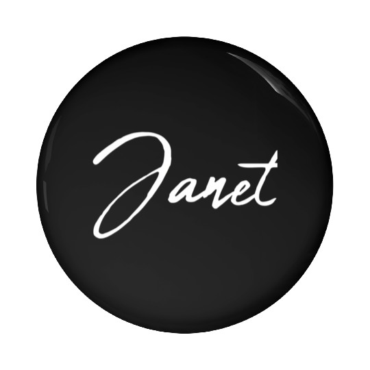 Beautiful Feminine Janet Handwritten Pin Buttons