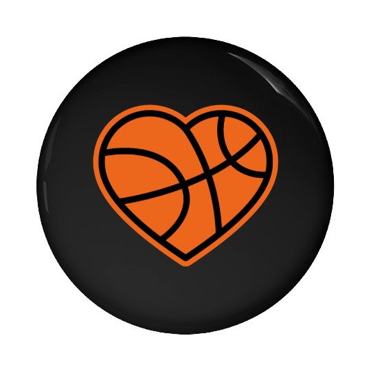 I love Basketball Players Pin Buttons