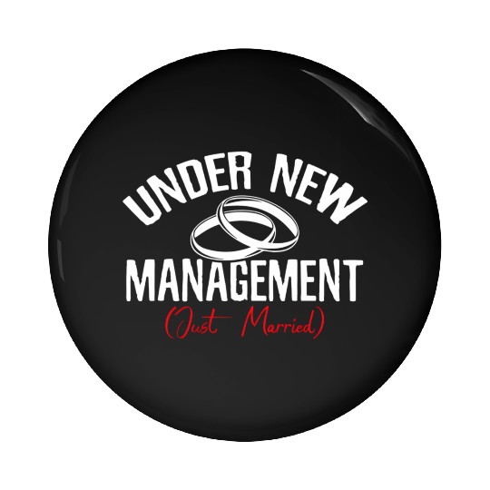 Under Newagement Just Married Groom Bride Wedding Pin Buttons