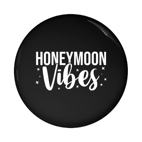 Bride Groom Vacation Newlywed Trip Honeymoon Vibes Pin Buttons