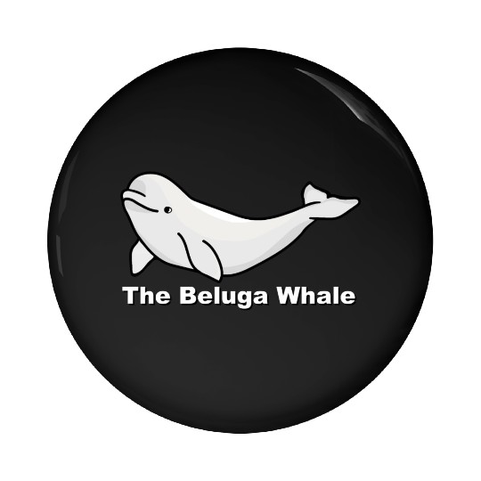 The Beluga Whale Pin Buttons